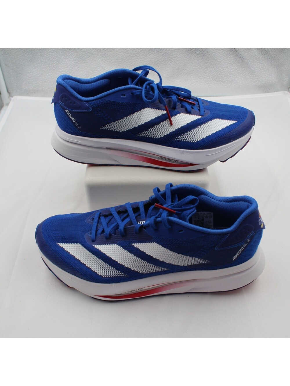 Adidas Adizero SL2 Sz 7 Men / 8 Women Kansas Jayhawks CROYAL/TEPORE/FTWWHT Blue